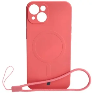 Kup Etui silikonowe z pierścieniem magnetycznym Bizon Case Silicone Magnetic do Apple iPhone 13 brudnoróżowe - BIZ3382 - {ean13} - Sklep Home Screen