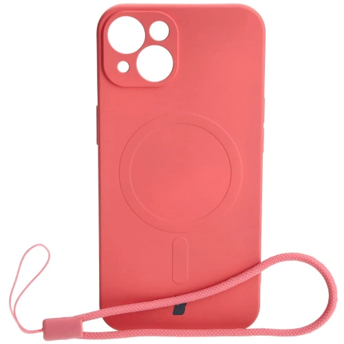 Kup Etui silikonové s magnetickým kroužkem Bizon Case Silicone Magnetic pro Apple iPhone 13 růžovo-hnědé - BIZ3382 - {ean13} - Sklep Home Screen