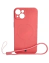 Kup Etui silikonové s magnetickým kroužkem Bizon Case Silicone Magnetic pro Apple iPhone 13 růžovo-hnědé - BIZ3382 - {ean13} - Sklep Home Screen