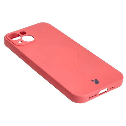Kup Etui silikonové s magnetickým kroužkem Bizon Case Silicone Magnetic pro Apple iPhone 13 růžovo-hnědé - BIZ3382 - {ean13} - Sklep Home Screen