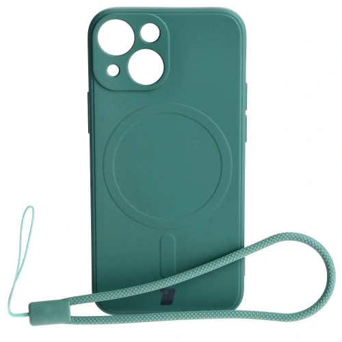 Kup Etui Bizon Case Silicone MagSafe Sq do Apple iPhone 13 Mini tmavě zelené - BIZ3383 - {ean13} - Sklep Home Screen