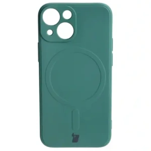Kup Bizon Case Silikon MagSafe Sq Apple iPhone 13 Mini dunkelgrün - BIZ3383 - {ean13} - Sklep Home Screen