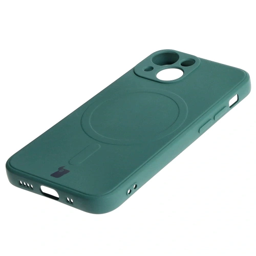 Kup Etui Bizon Case Silicone MagSafe Sq do Apple iPhone 13 Mini tmavě zelené - BIZ3383 - {ean13} - Sklep Home Screen