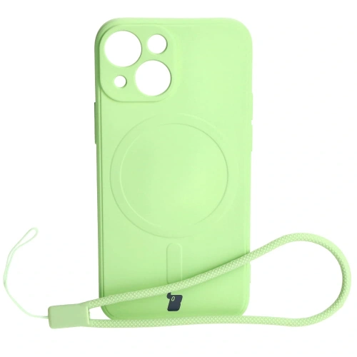 Kup Etui Bizon Case Silicone MagSafe Sq do Apple iPhone 13 Mini jasně zelené - BIZ3384 - {ean13} - Sklep Home Screen