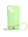 Bizon Case Silicone MagSafe Sq Apple iPhone 13 Mini verde deschis
