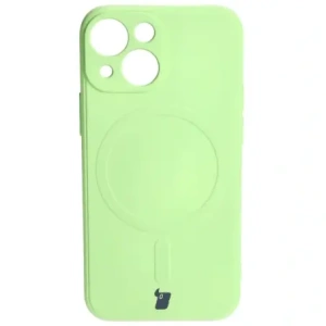 Kup Bizon Case Silikon MagSafe Sq Apple iPhone 13 Mini hellgrün - BIZ3384 - {ean13} - Sklep Home Screen