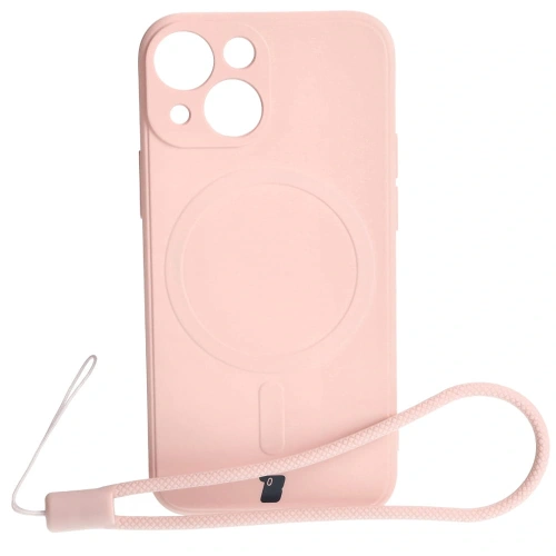 Kup Bizon Case Silicone MagSafe Sq Apple iPhone 13 Mini roz deschis - BIZ3385 - {ean13} - Sklep Home Screen