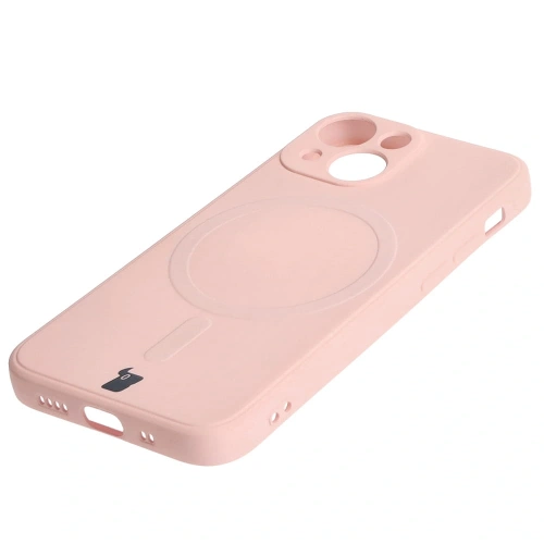 Kup Bizon Case Silicone MagSafe Sq Apple iPhone 13 Mini roz deschis - BIZ3385 - {ean13} - Sklep Home Screen