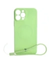 Bizon Case Silicone Magnetic Apple iPhone 13 Pro Max light green