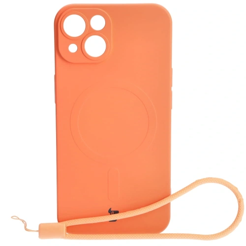 Kup Silikonové pouzdro s magnetickým kroužkem Bizon Case Silicone Magnetic pro Apple iPhone 14 mrkvové - BIZ3389 - {ean13} - Sklep Home Screen