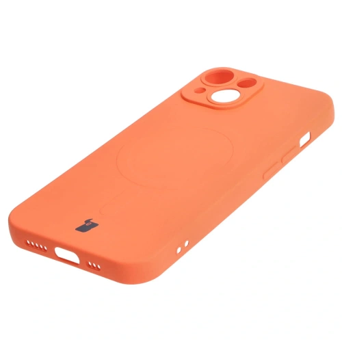 Kup Silikonové pouzdro s magnetickým kroužkem Bizon Case Silicone Magnetic pro Apple iPhone 14 mrkvové - BIZ3389 - {ean13} - Sklep Home Screen