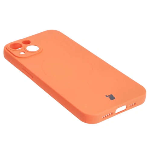 Kup Silikonové pouzdro s magnetickým kroužkem Bizon Case Silicone Magnetic pro Apple iPhone 14 mrkvové - BIZ3389 - {ean13} - Sklep Home Screen