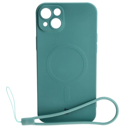 Kup Etui silikonové s magnetickým kroužkem Bizon Case Silicone Magnetic pro Apple iPhone 14 Plus tmavě zelené - BIZ3392 - {ean13} - Sklep Home Screen
