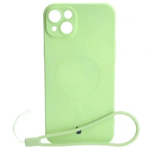 Kup Etui silikonowe z pierścieniem magnetycznym Bizon Case Silicone Magnetic do Apple iPhone 14 Plus jasnozielone - BIZ3394 - {ean13} - Sklep Home Screen