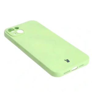 Kup Etui silikonowe z pierścieniem magnetycznym Bizon Case Silicone Magnetic do Apple iPhone 14 Plus jasnozielone - BIZ3394 - {ean13} - Sklep Home Screen
