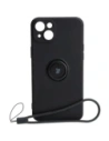 Kup Etui Bizon Case Silicone Ring Sq do Apple iPhone 15 Plus czarne - BIZ3398 - {ean13} - Sklep Home Screen