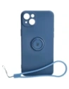 Kup Bizon Case Ring din Silicon Sq Apple iPhone 15 Plus albastru marin - BIZ3399 - {ean13} - Sklep Home Screen