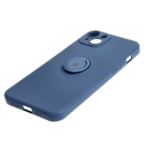 Kup Bizon Case Ring din Silicon Sq Apple iPhone 15 Plus albastru marin - BIZ3399 - {ean13} - Sklep Home Screen