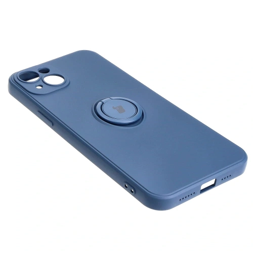 Kup Etui Bizon Case Silicone Ring Sq do Apple iPhone 15 Plus modré - BIZ3399 - {ean13} - Sklep Home Screen