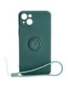 Kup Etui Bizon Case Silicone Ring Sq do Apple iPhone 15 Plus tmavě zelené - BIZ3400 - {ean13} - Sklep Home Screen