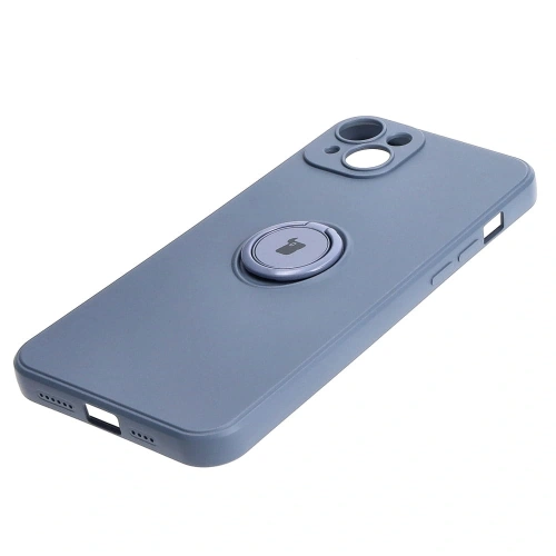 Kup Bizon Case Silikonring Sq Apple iPhone 15 Plus grau - BIZ3401 - {ean13} - Sklep Home Screen