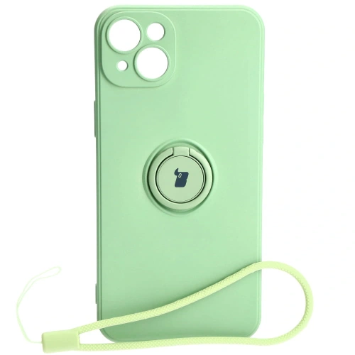 Kup Bizon Case Silikonring Sq Apple iPhone 15 Plus hellgrün - BIZ3403 - {ean13} - Sklep Home Screen