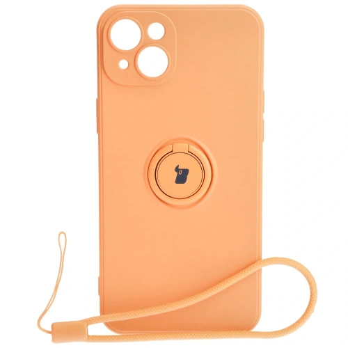 Buy Bizon Case Silicone Ring Sq Apple iPhone 15 Plus orange - BIZ3406 - {ean13} - Home Screen Store Europe