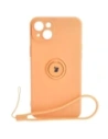 Buy Bizon Case Silicone Ring Sq Apple iPhone 15 Plus orange - BIZ3406 - {ean13} - Home Screen Store Europe