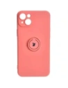Kup Etui Bizon Case Silicone Ring Sq do Apple iPhone 15 Plus špinavě růžová - BIZ3407 - {ean13} - Sklep Home Screen