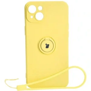 Kup Etui Bizon Case Silicone Ring Sq do Apple iPhone 15 Plus žluté - BIZ3408 - {ean13} - Sklep Home Screen