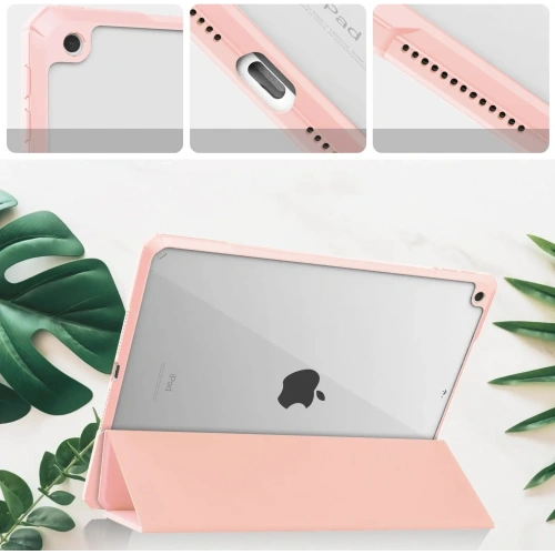 Kup Bizon Case Tab Clear Matt Apple iPad 9 10.2 2021 / iPad 8 2020 / iPad 10.2 2019 roz deschis - BIZ3409 - {ean13} - Sklep Home Screen