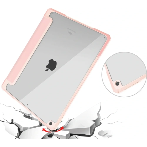 Kup Bizon Case Tab Clear Matt Apple iPad 9 10.2 2021 / iPad 8 2020 / iPad 10.2 2019 roz deschis - BIZ3409 - {ean13} - Sklep Home Screen