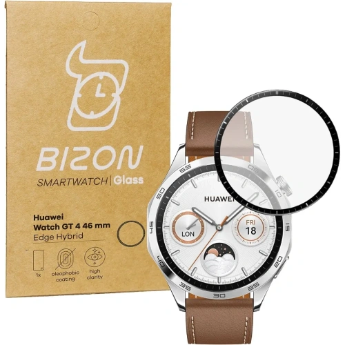 Kup Bizon Glass Watch Edge Hybrid Huawei Uhr GT 4 46 mm schwarz - BIZ3411 - {ean13} - Sklep Home Screen