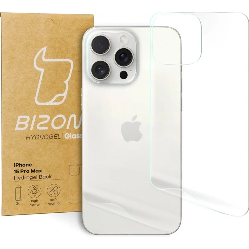 Kup Bizon Glass Hydrogel Apple iPhone 15 Pro Max [2 PACK] - BIZ3417 - {ean13} - Sklep Home Screen