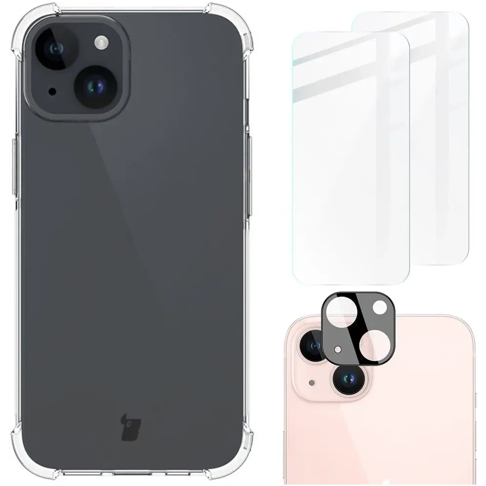 Etui Bizon Case Clear Pack do Apple iPhone 15 przezroczyste