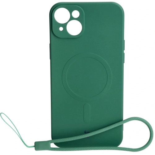 Kup Etui silikonové s magnetickým kroužkem Bizon Case Silicone Magnetic pro Apple iPhone 15 Plus tmavě zelené - BIZ3425 - {ean13} - Sklep Home Screen