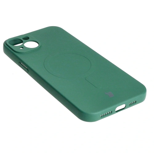 Kup Etui silikonové s magnetickým kroužkem Bizon Case Silicone Magnetic pro Apple iPhone 15 Plus tmavě zelené - BIZ3425 - {ean13} - Sklep Home Screen
