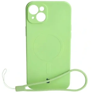 Kup Etui silikonové s magnetickým kroužkem Bizon Case Silicone Magnetic pro Apple iPhone 15 Plus světle zelené - BIZ3426 - {ean13} - Sklep Home Screen