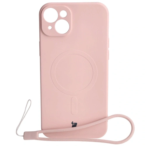 Kup Etui silikonové s magnetickým kroužkem Bizon Case Silicone Magnetic pro Apple iPhone 15 Plus světle růžové - BIZ3427 - {ean13} - Sklep Home Screen