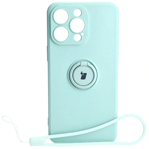 Buy Bizon Case Silicone Ring Sq Apple iPhone 15 Pro Max turquoise - BIZ3430 - {ean13} - Home Screen Store Europe
