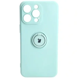 Kup Etui Bizon Case Silicone Ring Sq do Apple iPhone 15 Pro Max turkusowe - BIZ3430 - {ean13} - Sklep Home Screen