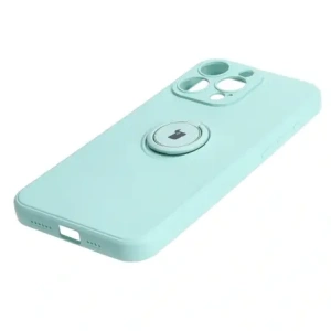 Kup Etui Bizon Case Silicone Ring Sq do Apple iPhone 15 Pro Max turkusowe - BIZ3430 - {ean13} - Sklep Home Screen