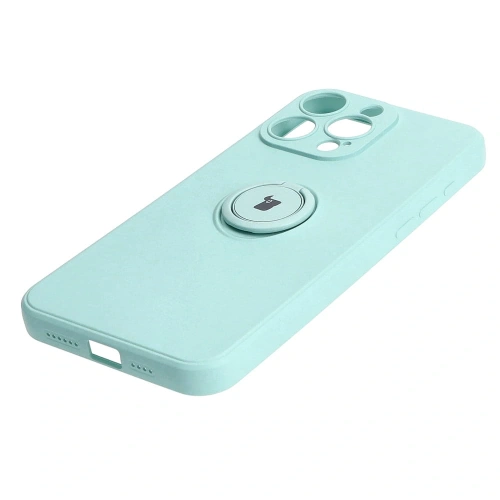 Kup Etui Bizon Case Silicone Ring Sq do Apple iPhone 15 Pro Max tyrkysové - BIZ3430 - {ean13} - Sklep Home Screen