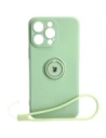 Etui Bizon Case Silicone Ring Sq do Apple iPhone 15 Pro Max jasně zelené