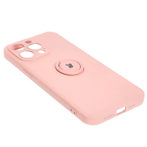 Kup Bizon Case Silicone Ring Sq Apple iPhone 15 Pro Max roz deschis - BIZ3432 - {ean13} - Sklep Home Screen