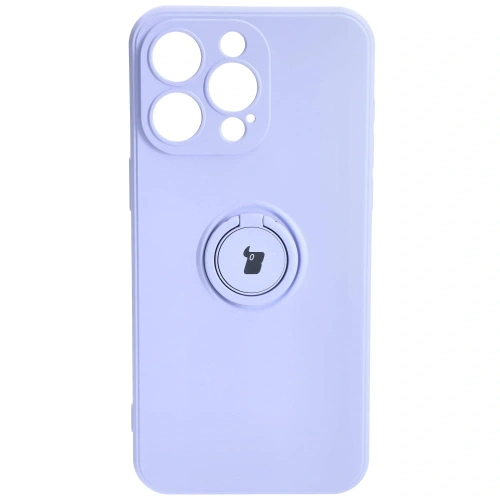 Kup Etui Bizon Case Silicone Ring Sq do Apple iPhone 15 Pro Max jasnofialové - BIZ3433 - {ean13} - Sklep Home Screen