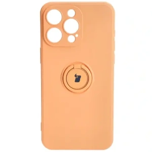 Kup Etui Bizon Case Silicone Ring Sq do Apple iPhone 15 Pro Max pomarańczowe - BIZ3434 - {ean13} - Sklep Home Screen