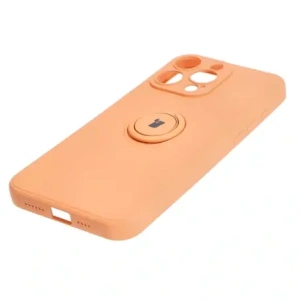 Kup Etui Bizon Case Silicone Ring Sq do Apple iPhone 15 Pro Max pomarańczowe - BIZ3434 - {ean13} - Sklep Home Screen