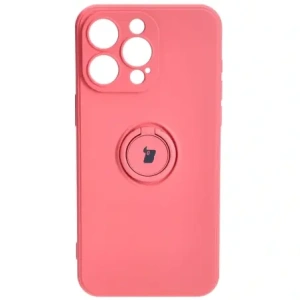 Kup Etui Bizon Case Silicone Ring Sq do Apple iPhone 15 Pro Max brudny róż - BIZ3435 - {ean13} - Sklep Home Screen