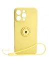 Kup Etui Bizon Case Silicone Ring Sq do Apple iPhone 15 Pro Max żółte - BIZ3436 - {ean13} - Sklep Home Screen